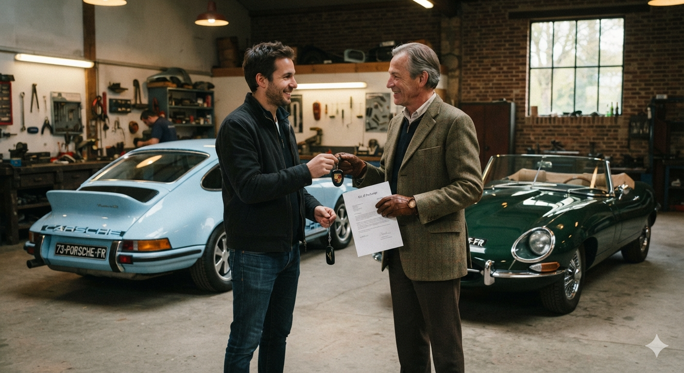 La Porsche 911 et la Jaguar Type E